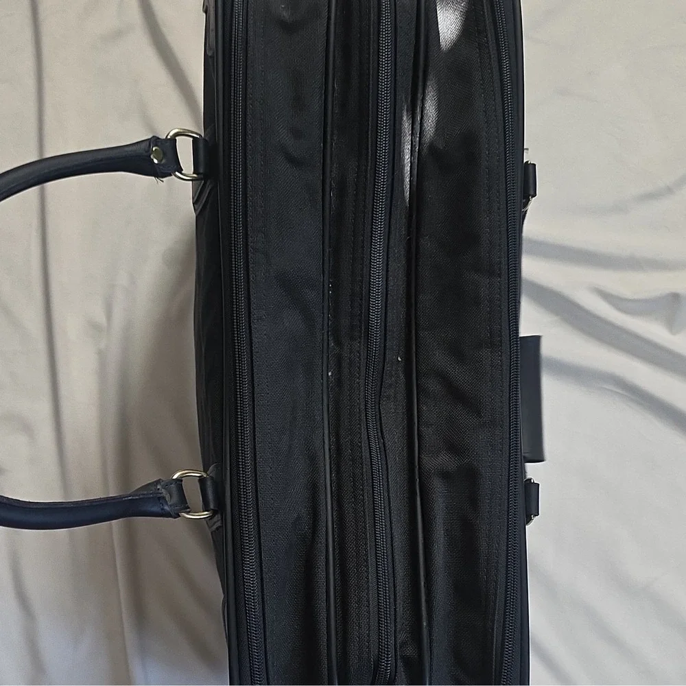 RARE AMAZING Vintage Coach Black Triple Level Carryall Suitcase Black
